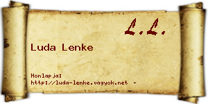 Luda Lenke névjegykártya